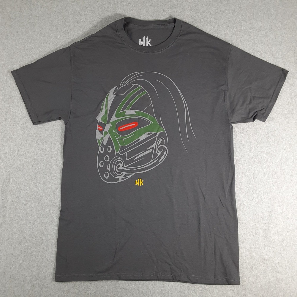 Mortal Kombat 11 Kabal Graphic T-Shirt Mens Medium Gray Short Sleeve MK11 Tee
